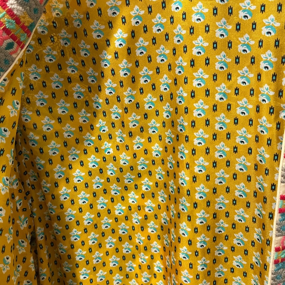 Johnny Was Multicolor Patchwork Robe - Picture 5 of 10